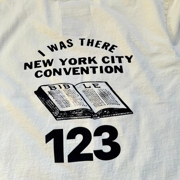 Rivington Roi Rebis Fivio Foreign Bible Promo NYC Exclusive White Tee XL RRR123 - Picture 5 of 8